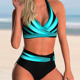 Olívia – pöttyös átlapolt bikini