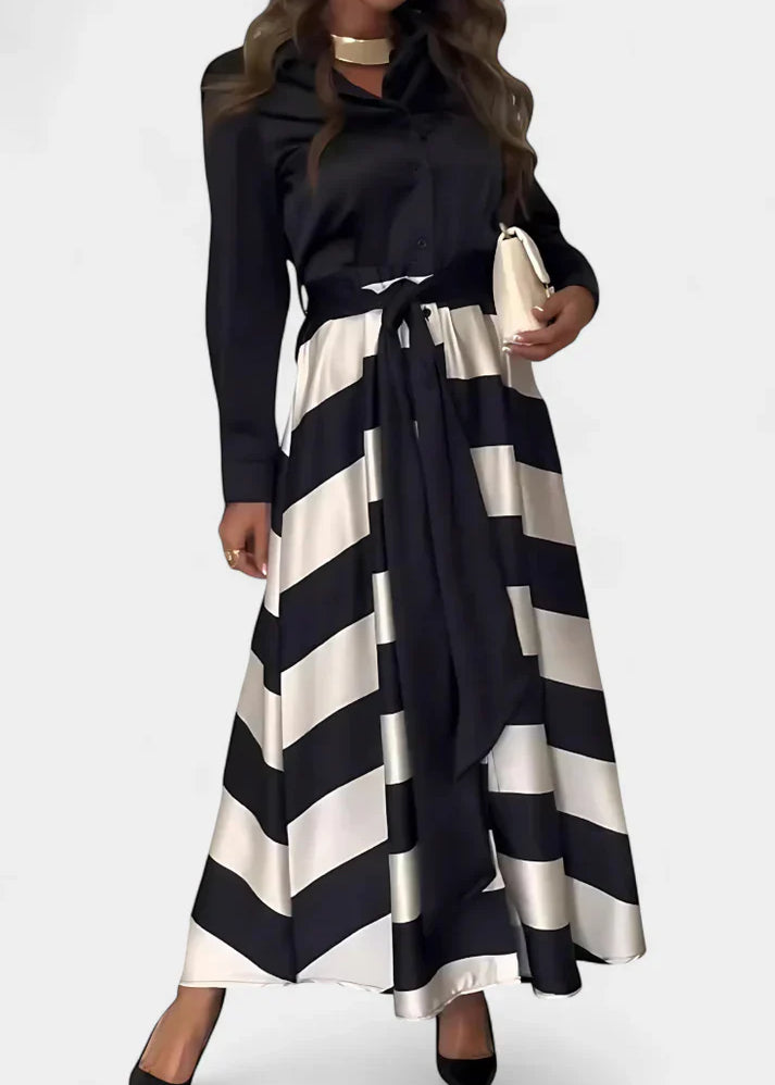 ALIONNE – Csíkos Maxi Ruha