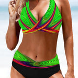 Panna – színes geometriai bikini