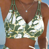 Fanni - Márványmintás kivágott bikini