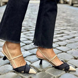 Nikolett - Elegáns slingback cipők