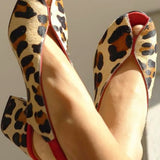 Csenge – leopárdmintás peep-toe szandál