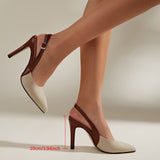 Konstancia – kétszínű slingback tűsarkú