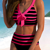 Margit – csíkos masnis bikini