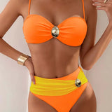 Lenke – elegáns díszes bandeau bikini