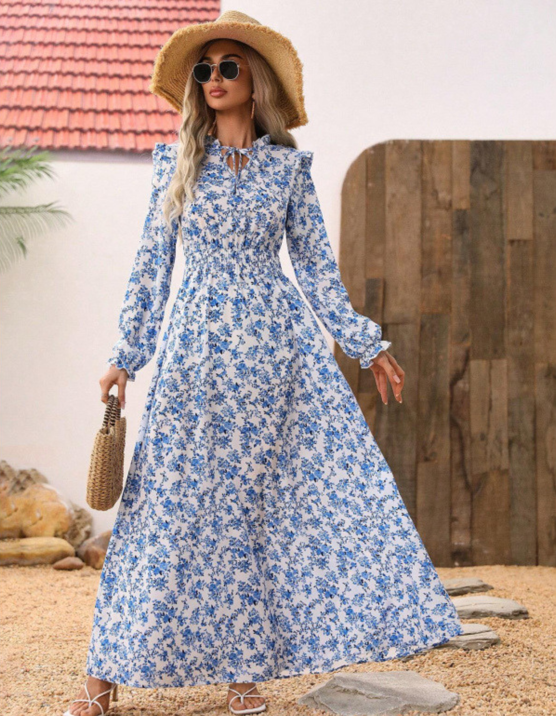 Zelma - Halter nyakú maxi ruha
