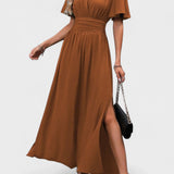 Laura - Elegáns fekete maxi ruha