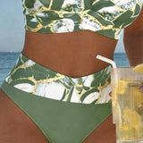 Fanni - Márványmintás kivágott bikini