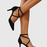 Vivien – keresztpántos hegyes orrú pumps