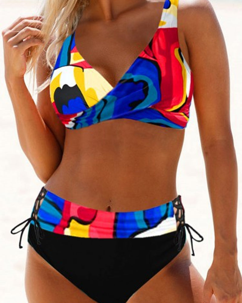 Panna – színes geometriai bikini