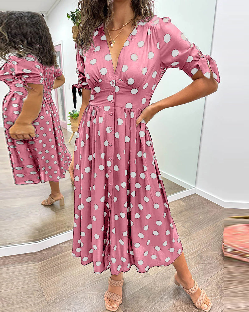 Magda - Elegáns Pöttyös Ruha