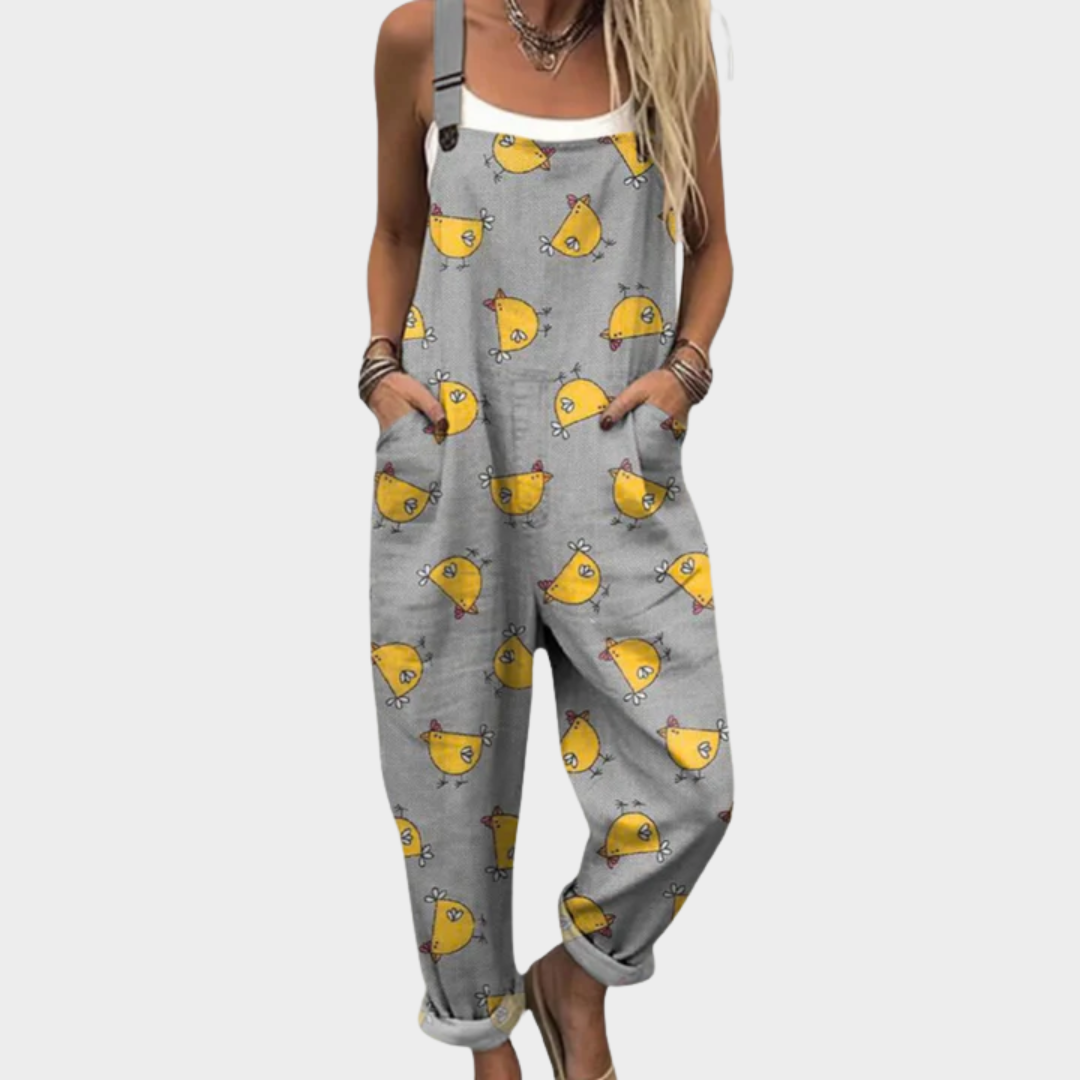 Olga - Mintás nyári overál