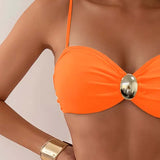 Lenke – elegáns díszes bandeau bikini