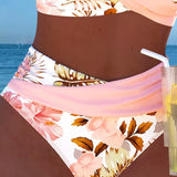 Sarolta – kontrasztos virágmintás bikini