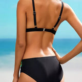 Réka – szivárványszegélyes push-up bikini