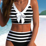 Margit – csíkos masnis bikini