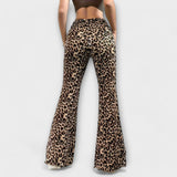 Gabriella - Leopárdmintás bootcut nadrág