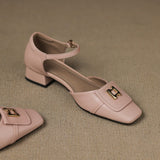Paula - Buckle Bőr Mary-Janes