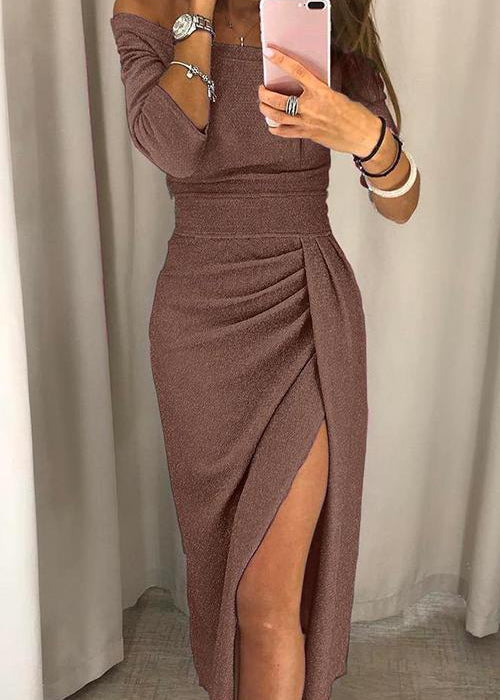 Eszter - Elegáns, vállat szabadon hagyó ruha