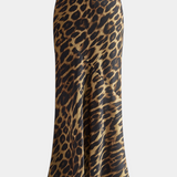 Elena - maxi slim leopárdmintás szoknya