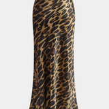 Elena - maxi slim leopárdmintás szoknya