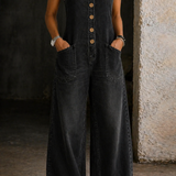Bethany | Retro mosott pamut farmer overálok