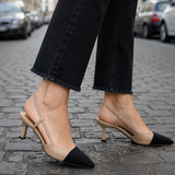 Beatrix – hegyes orrú slingback körömcipő