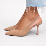 Adrienn – hegyes orrú slingback tűsarkú