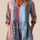 Szabina - Színes patchwork blúz