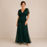 Mariann – drapált sifon estélyi maxiruha