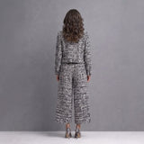 Kinga - Elegáns tweed nadrágkosztüm