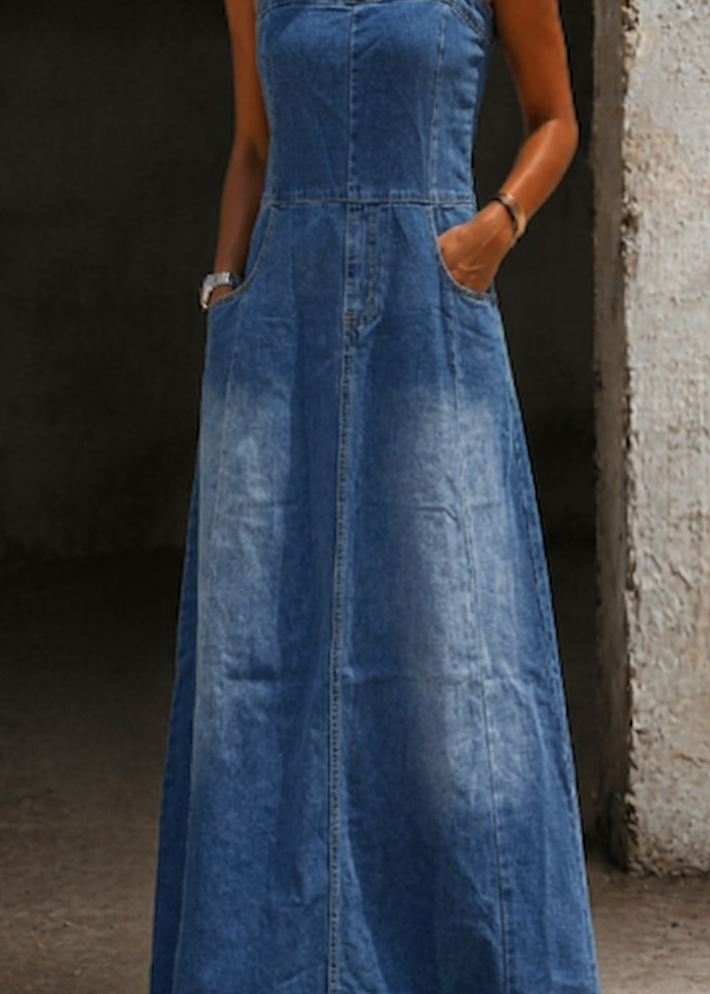 Savannah | Retro hosszú farmer ruha