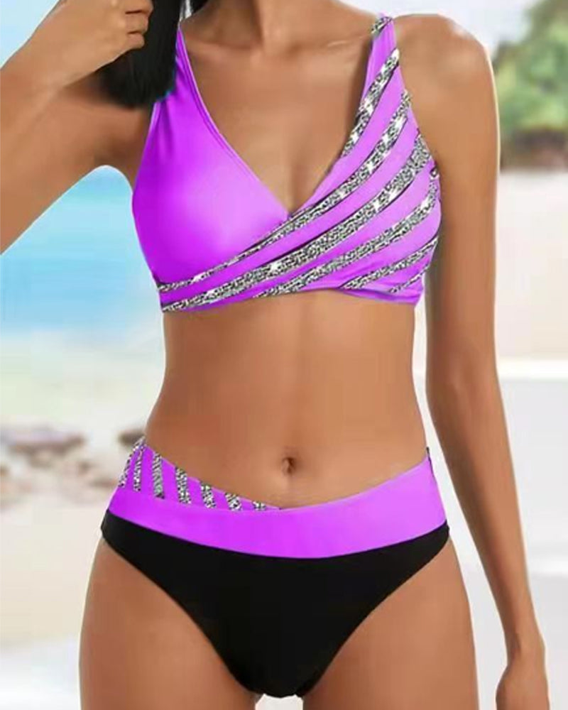Tünde – barokk mintás bikini szoknyával
