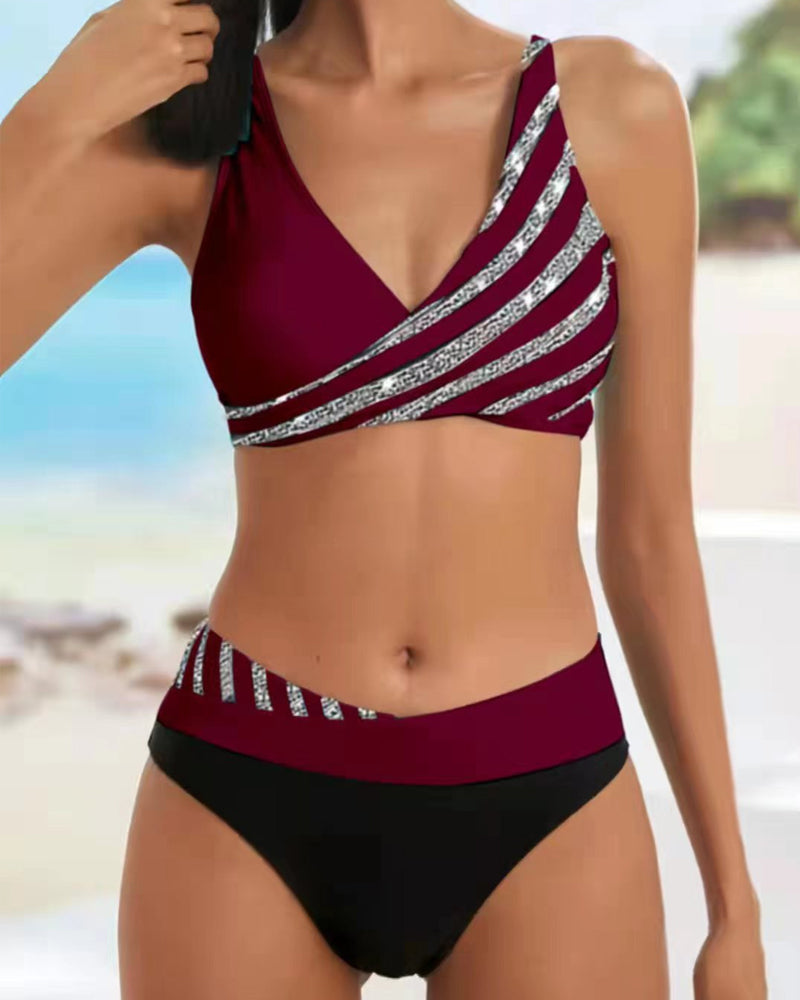 Tünde – barokk mintás bikini szoknyával