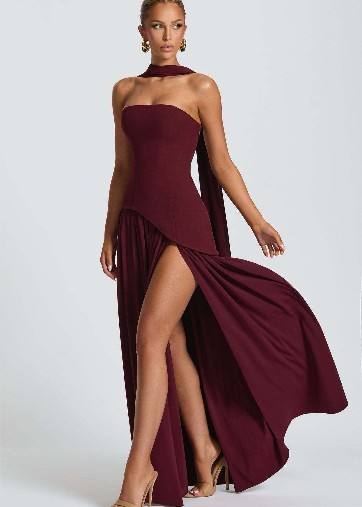 Flóra - Elegáns hosszú ruha