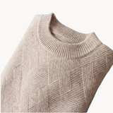 Bálint - Jacquard kötött pulóver