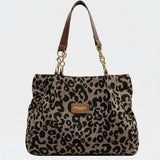 Leóna – leopárdmintás shopper táska