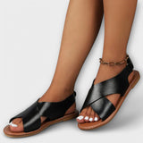 Veronika - Retró platform szandál