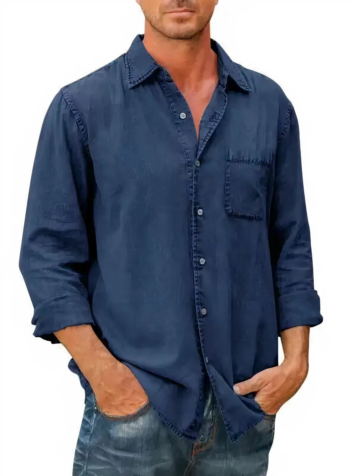 Dezső - Hosszú Ujjú Denim Keverék