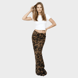 Elena - maxi slim leopárdmintás szoknya