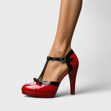 Olívia – lakk platform pumps