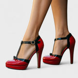 Olívia – lakk platform pumps