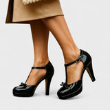 Olívia – lakk platform pumps
