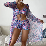 Dalma – mintás háromrészes bikini szett