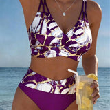 Fanni - Márványmintás kivágott bikini