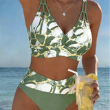 Fanni - Márványmintás kivágott bikini