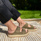 Csilla - Kétpántos platform papucs