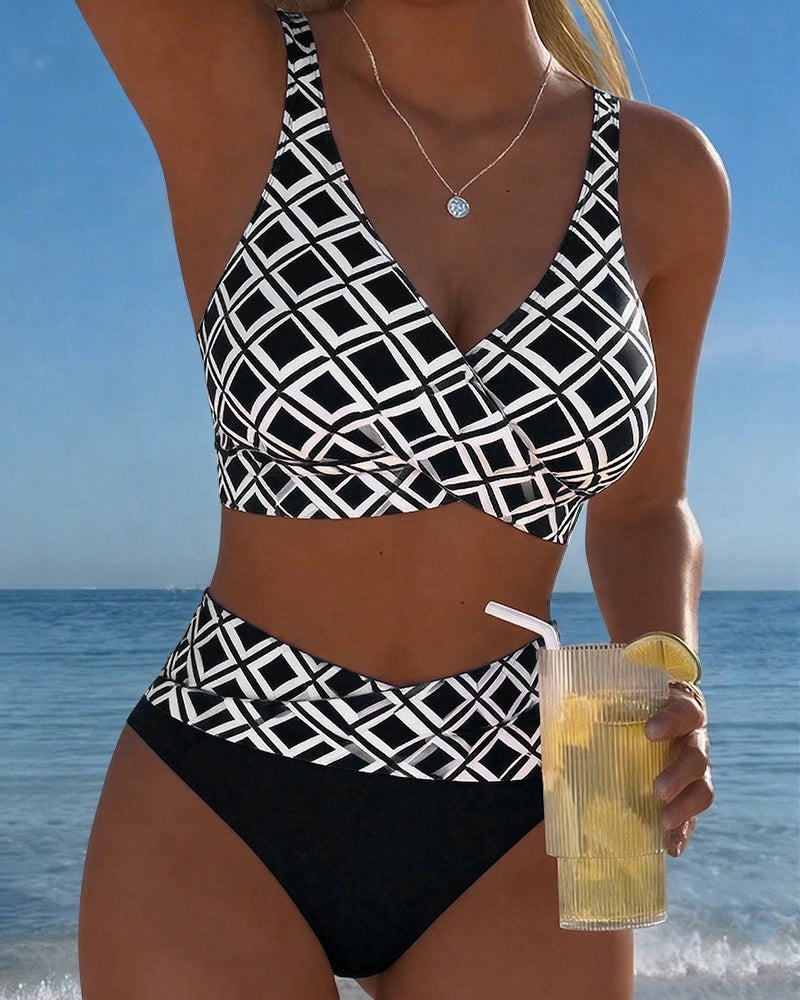 Letícia - Rombuszmintás bikini