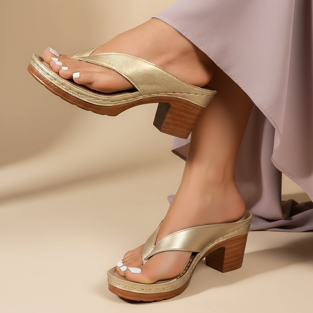 Zsófia – elegáns relaxált szandál enyhe magassággal