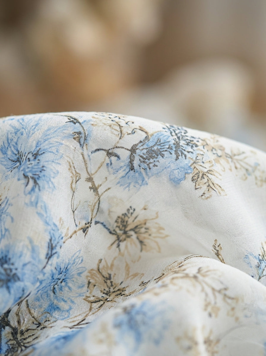 Vera – virágszoknyás sifon maxiruha